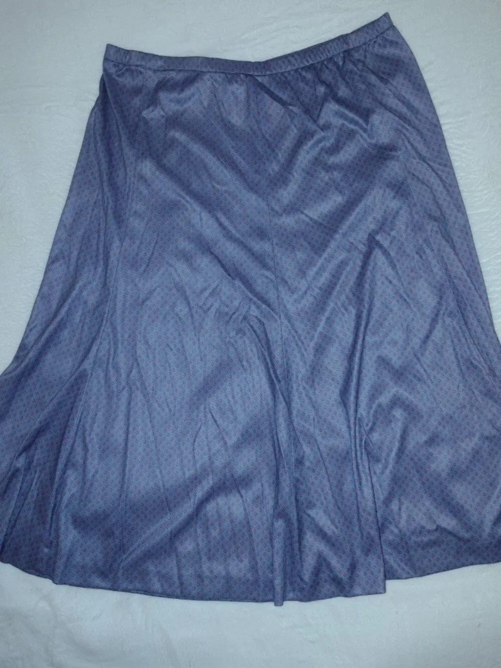 Purple Elastic Skirt Size 14, union made (item A10)